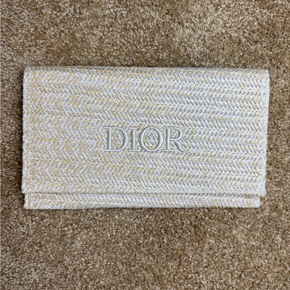 Dior Raffia Clutch